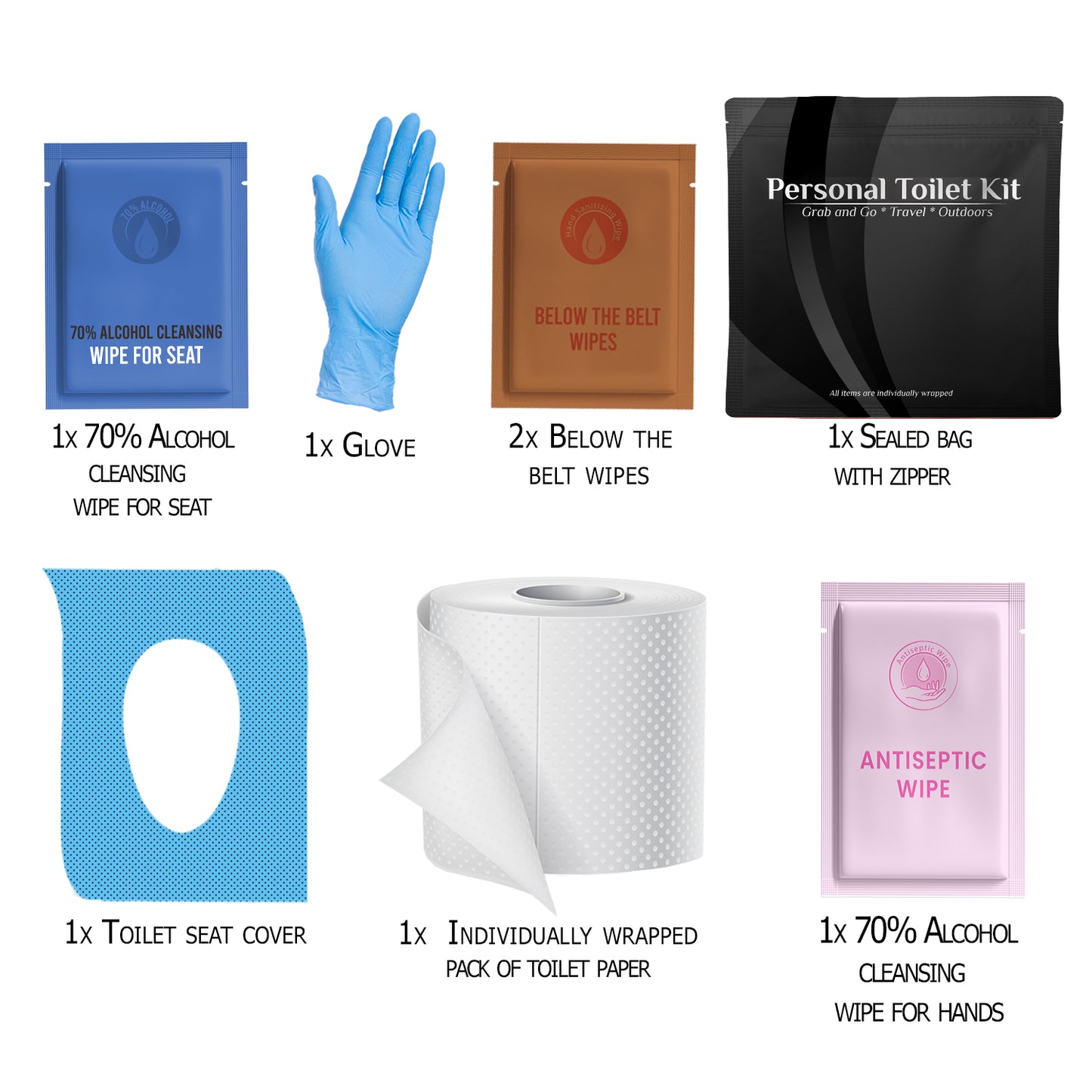 Black Toilet Kit