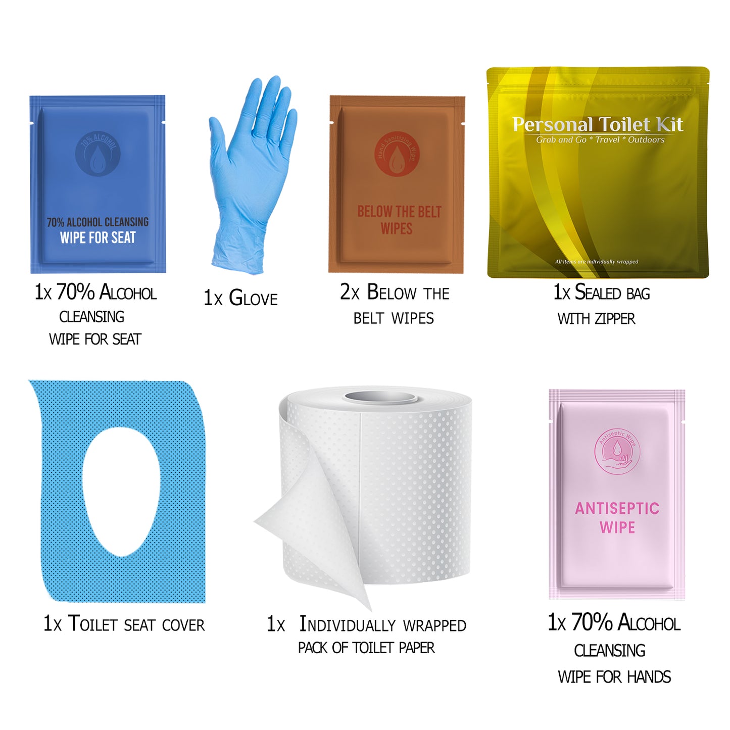 Gold Toilet Kit