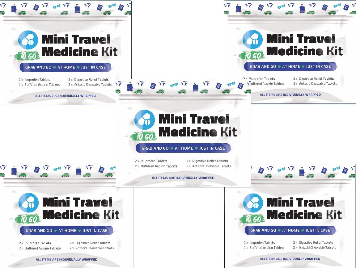 Purple Mini Travel Medicine Kit