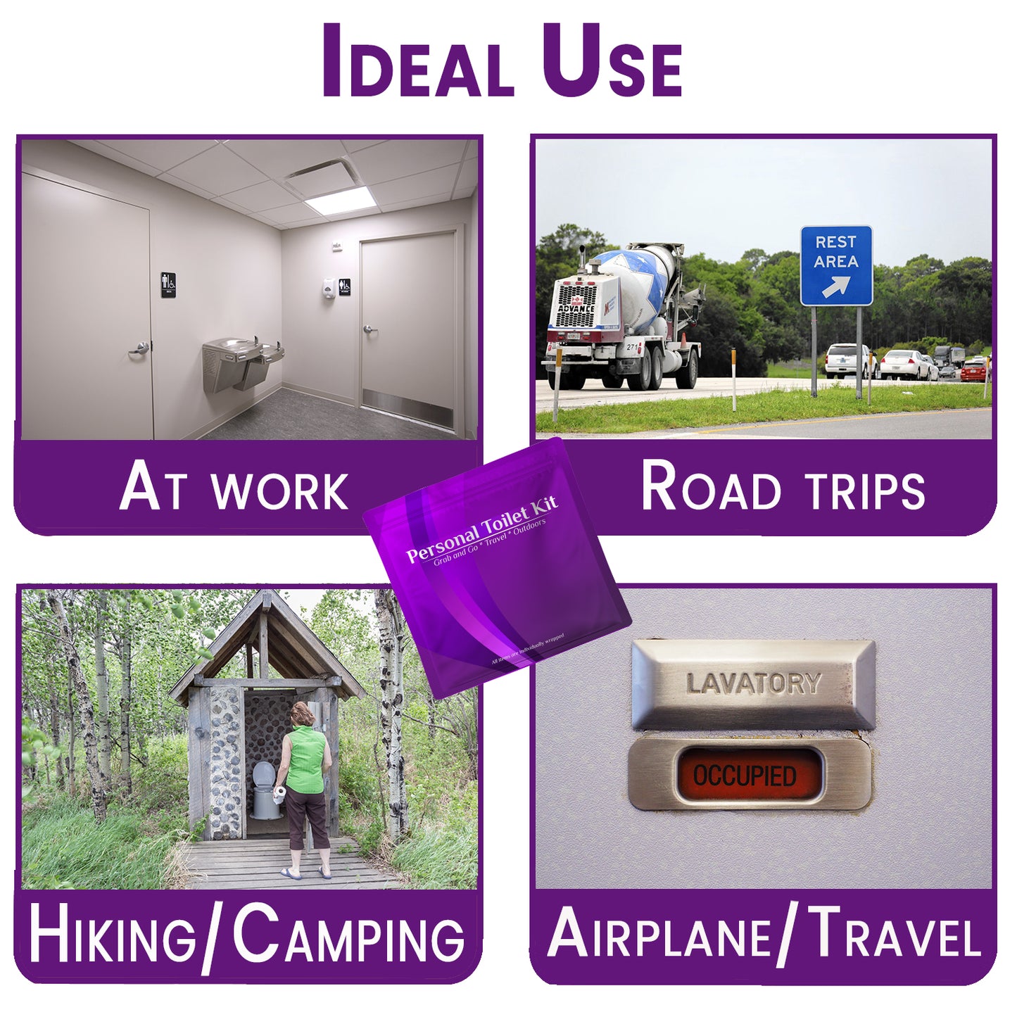 Purple Toilet Kit