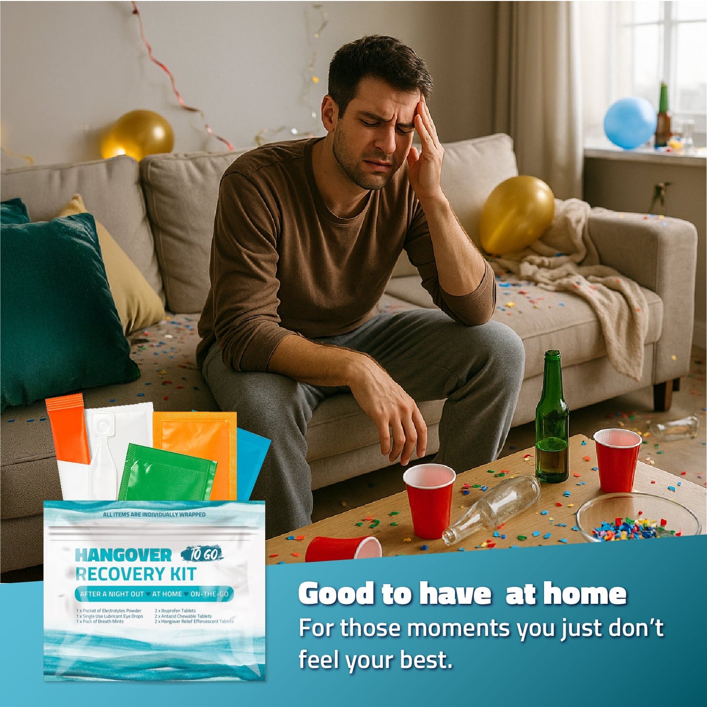 Blue Hangover Kits