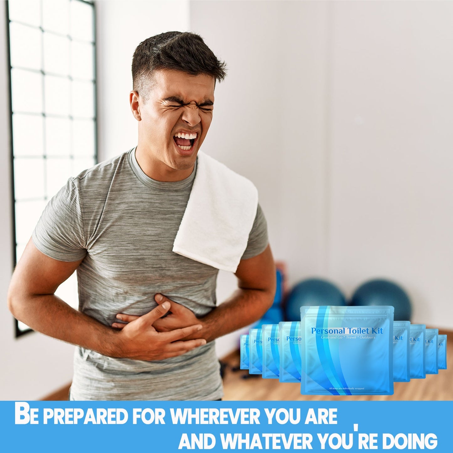 Blue Toilet Kit