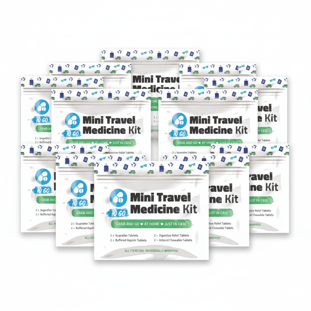 Green Mini Travel Medicine Kit