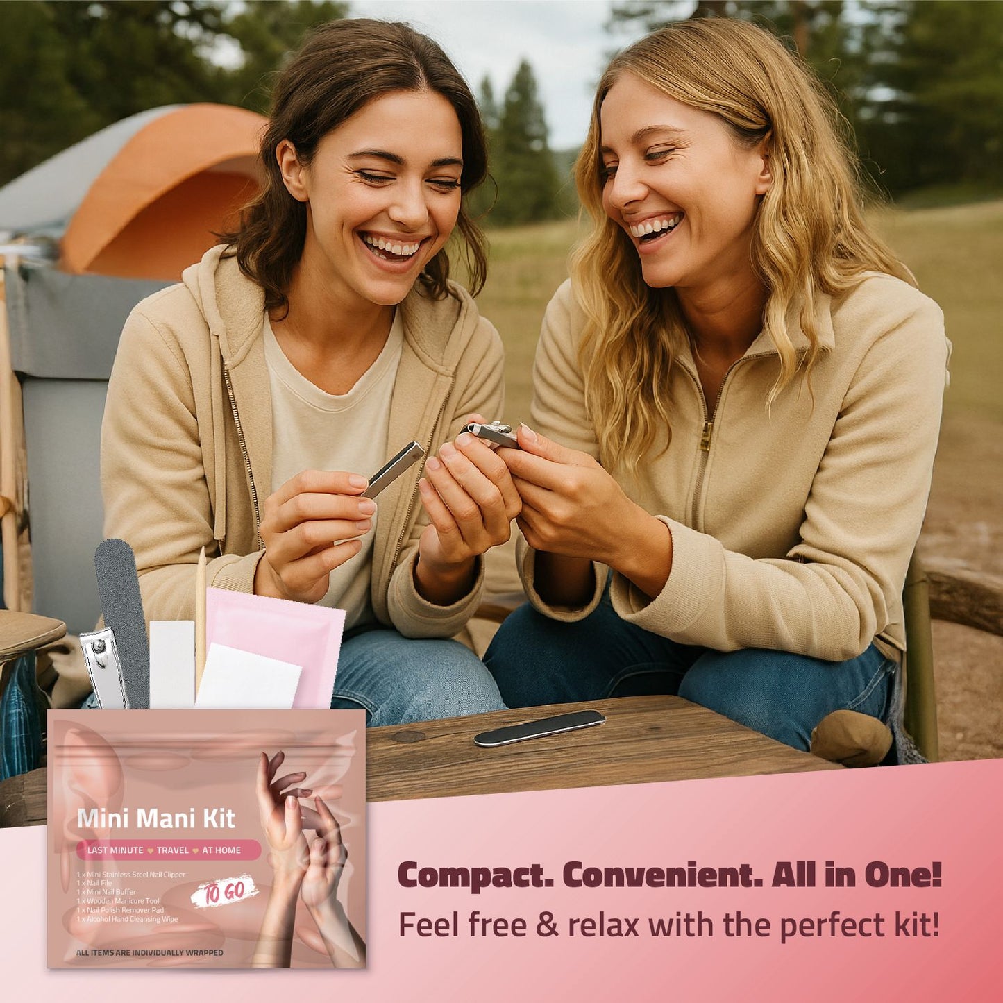 Peach Mini Manicure Kits