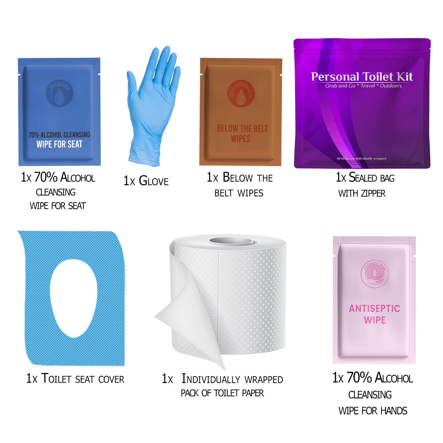 Purple Toilet Kit