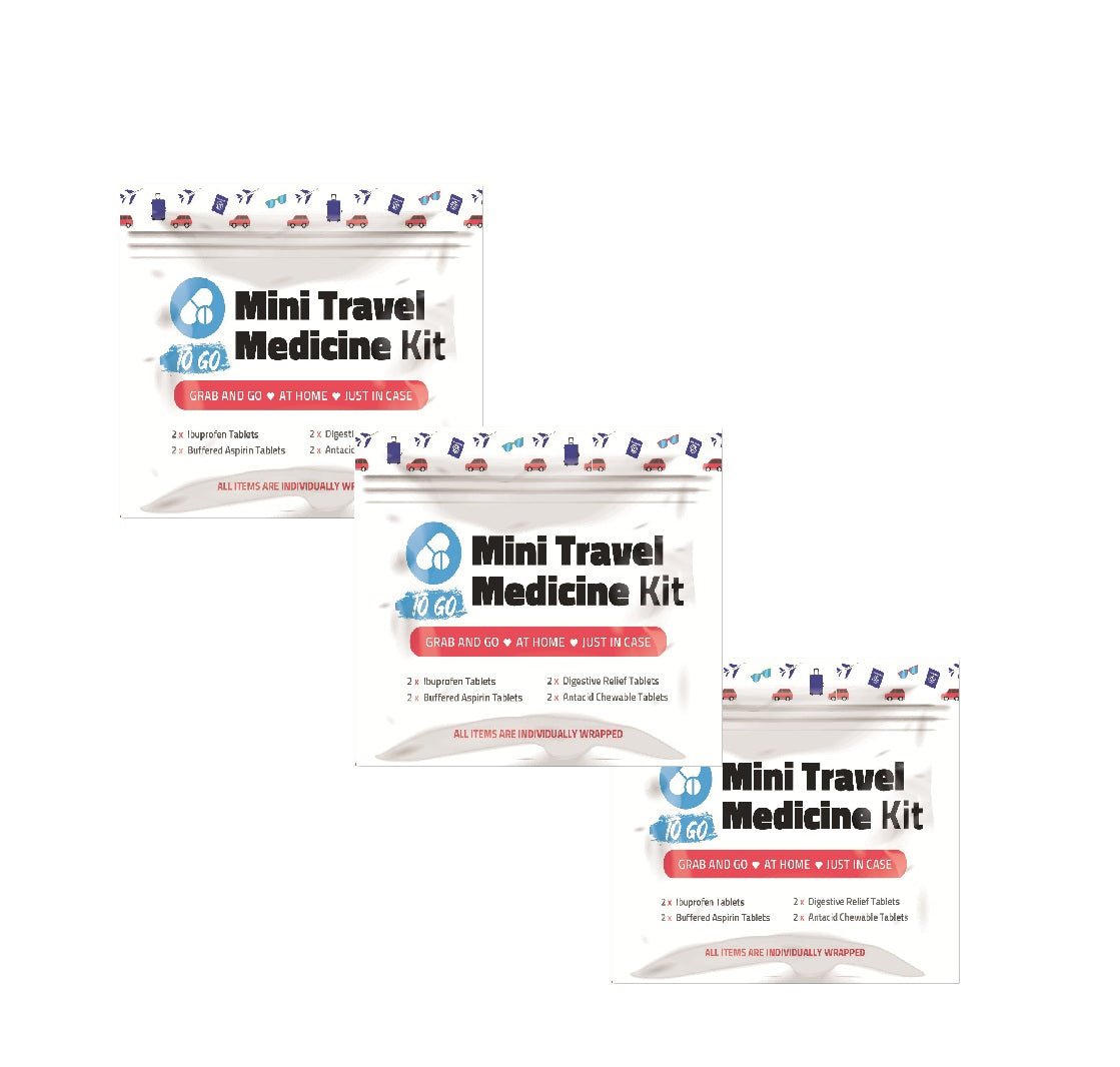 Red Mini Travel Medicine Kit