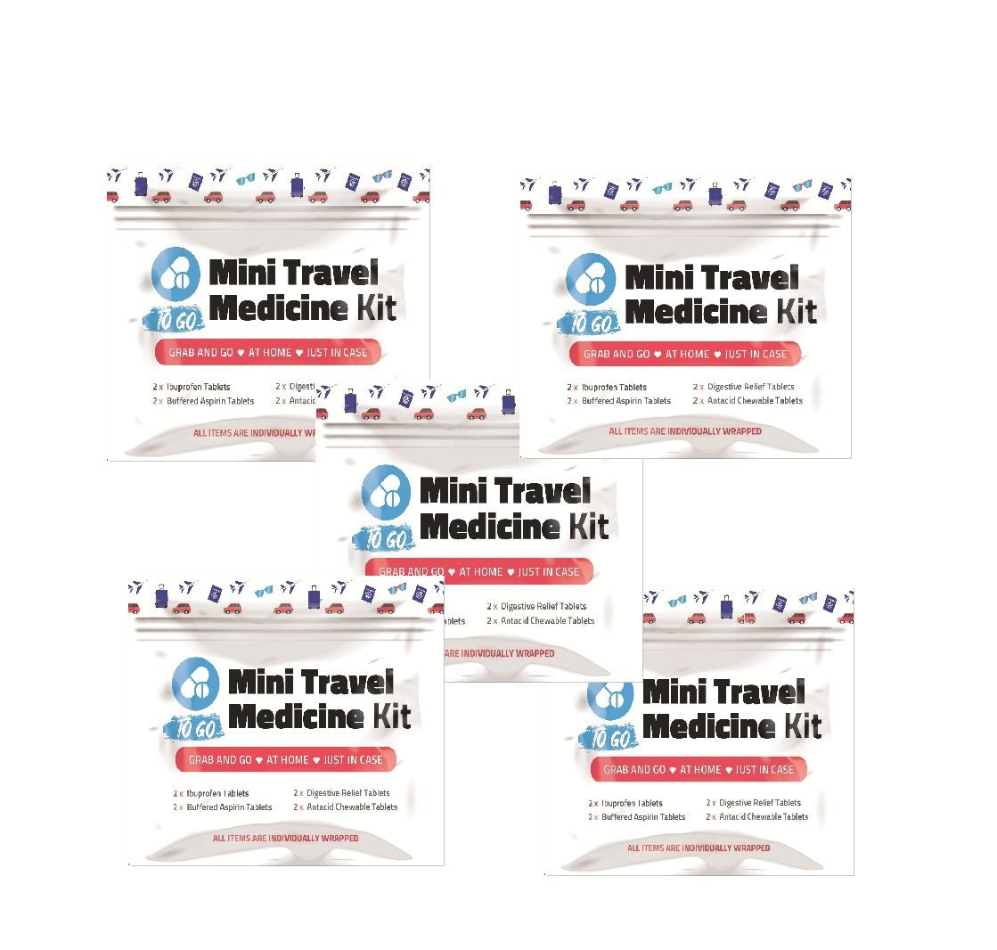 Red Mini Travel Medicine Kit