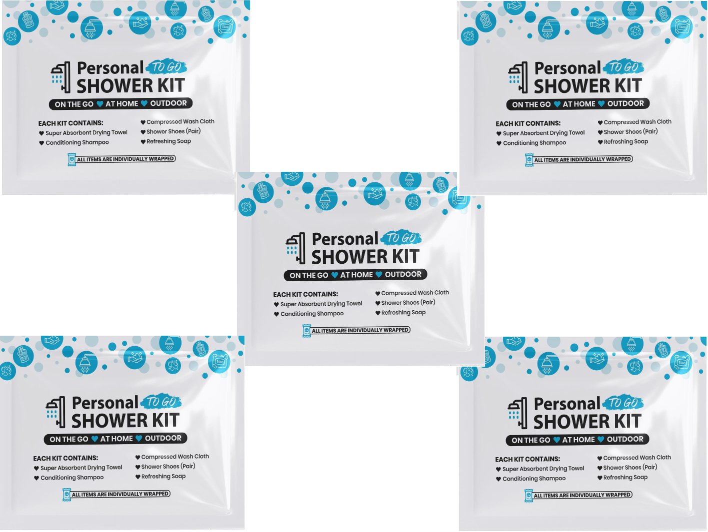 Blue Shower Kit