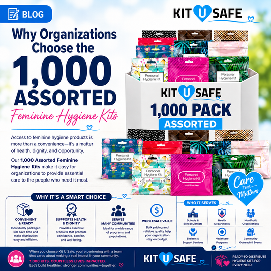Why Organizations Choose the 1,000 Assorted Feminine Hygiene Kits