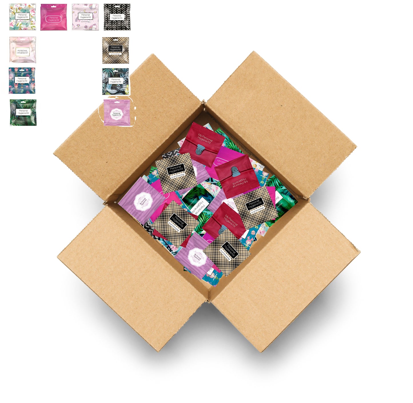 100-Pack Feminine Hygiene Kits – Ideal for Schools, Businesses & Charities