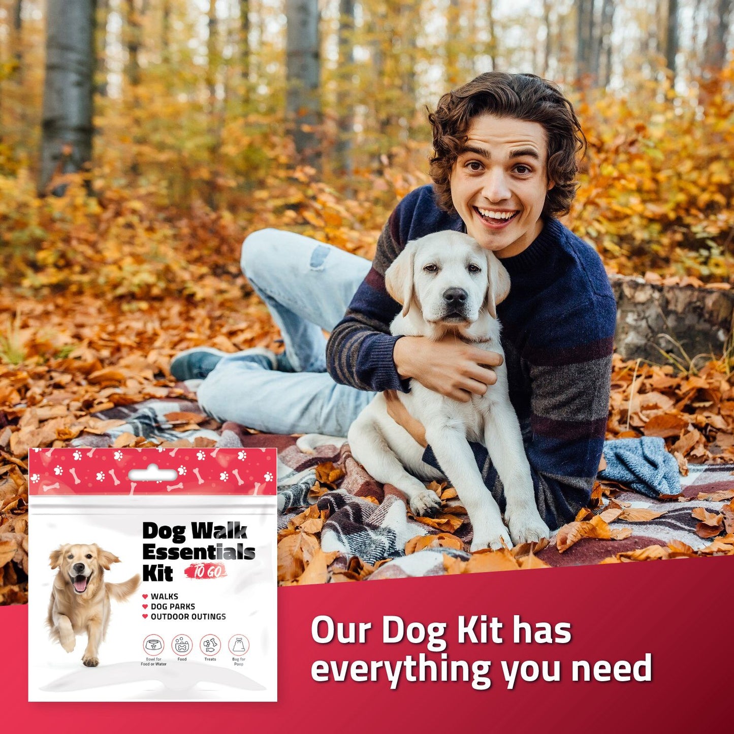 Red Dog Walking Essentials Kit
