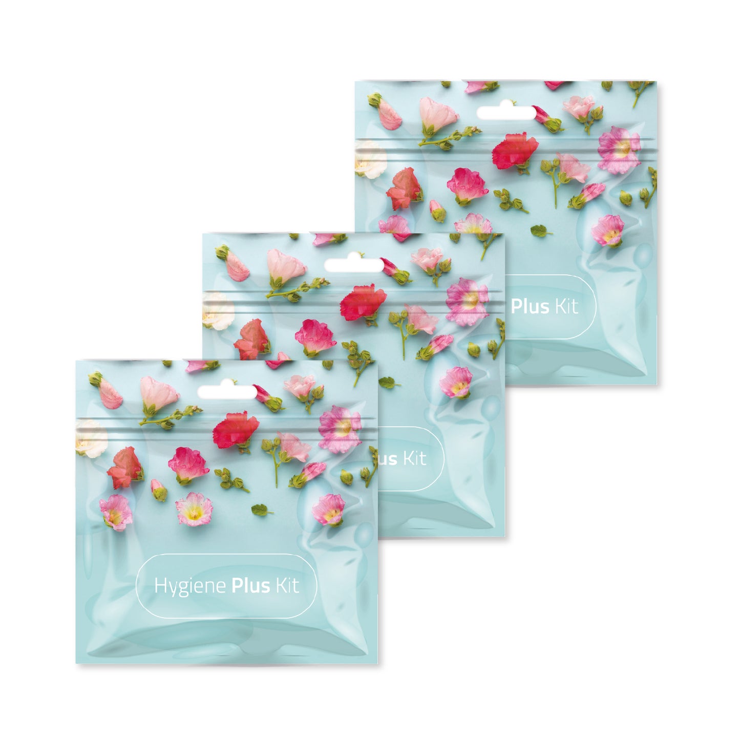Red Flowers Hygiene Plus Kit