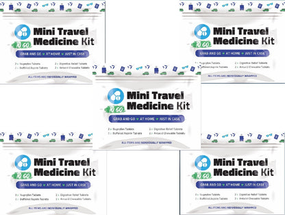 Purple Mini Travel Medicine Kit