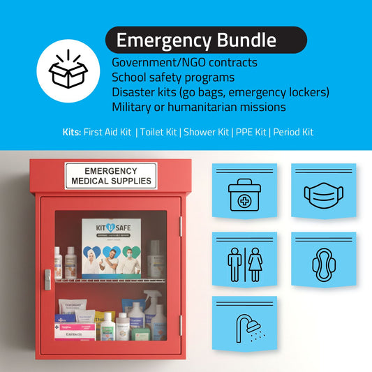 Emergency Bundle with a list of all items included