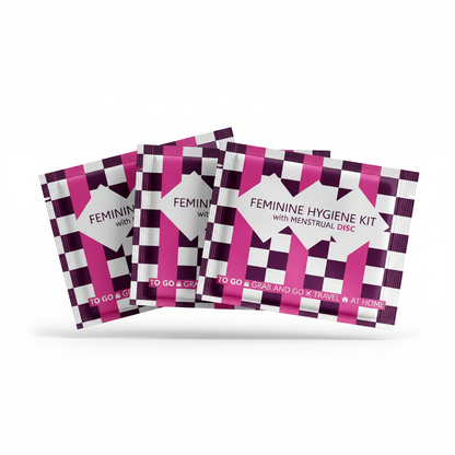 Purple Checkers Menstrual Disc Kit