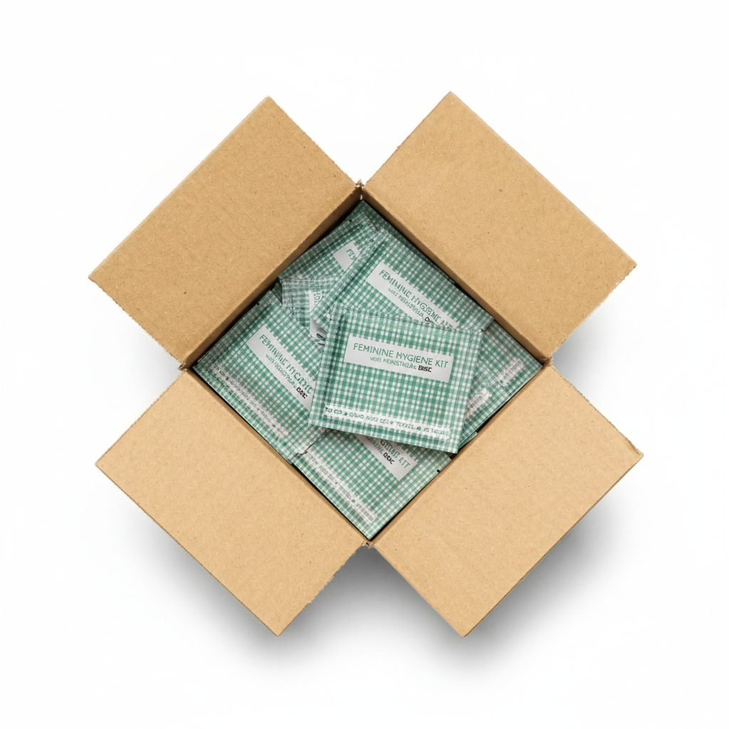 Green Plaid Menstrual Disc Kit