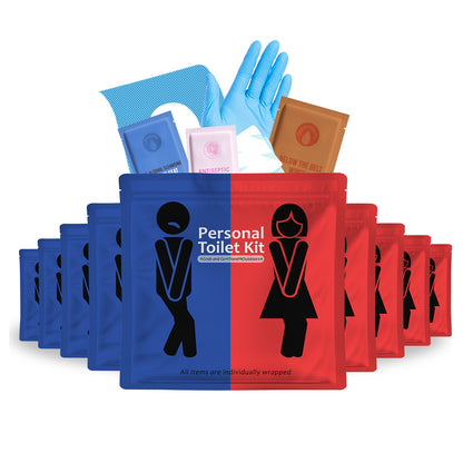 Red and Blue Toilet Kit