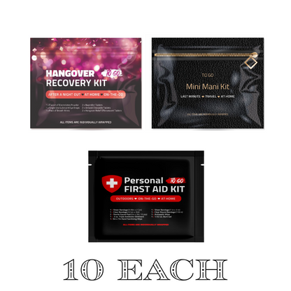 Ultimate Bachelorette Survival Kit (10-Pack) – Hangover, Manicure & First Aid Essentials