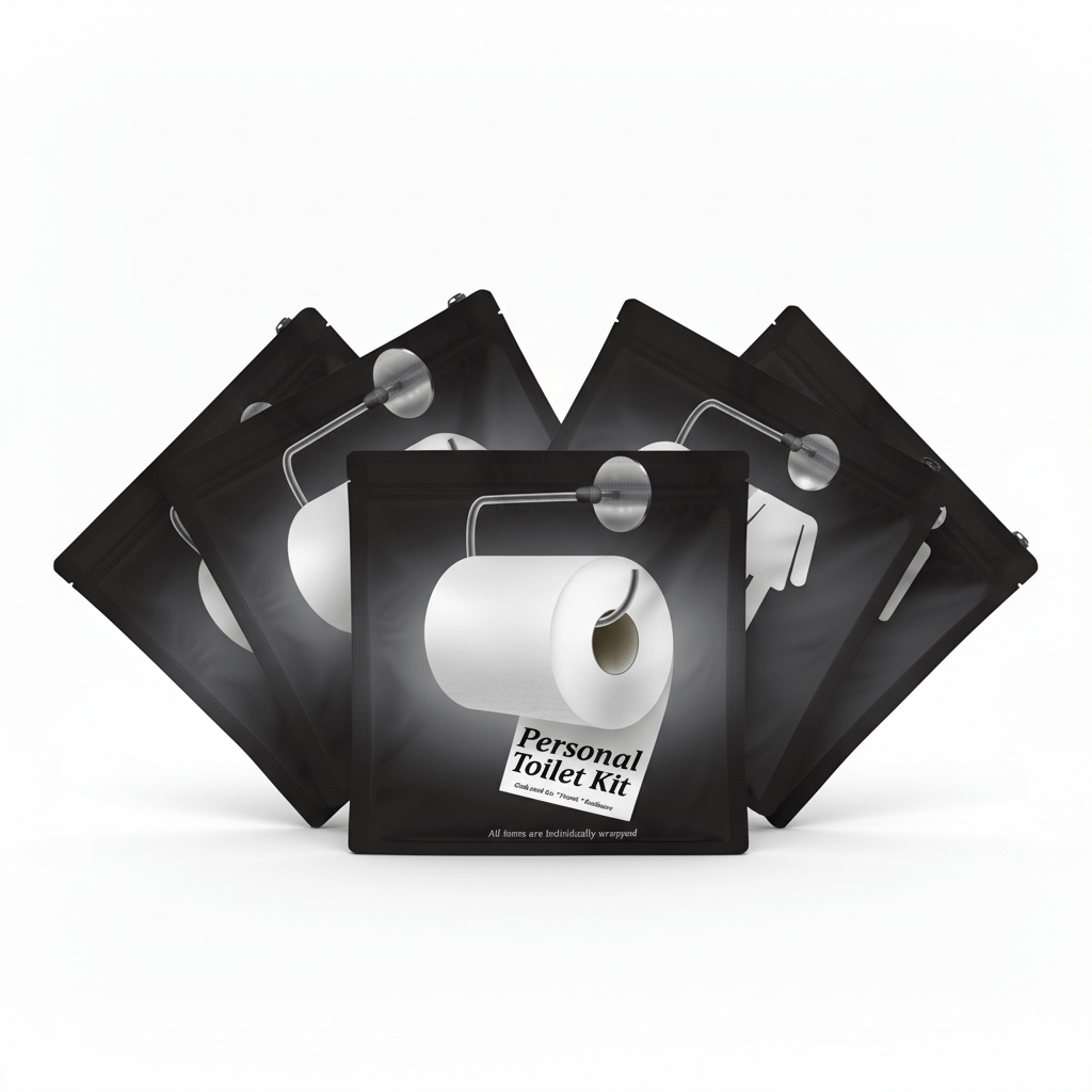 Black and White Toilet Kit