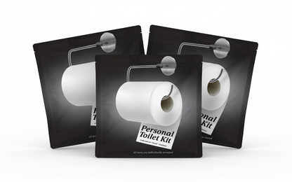 Black and White Toilet Kit