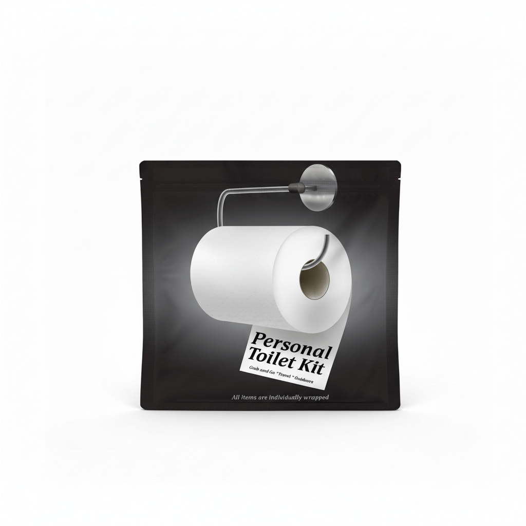 Black and White Toilet Kit