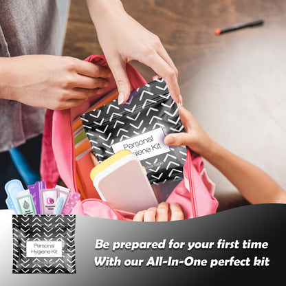 Black Treads Feminine Hygiene Kit