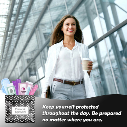 Black Treads Feminine Hygiene Kit