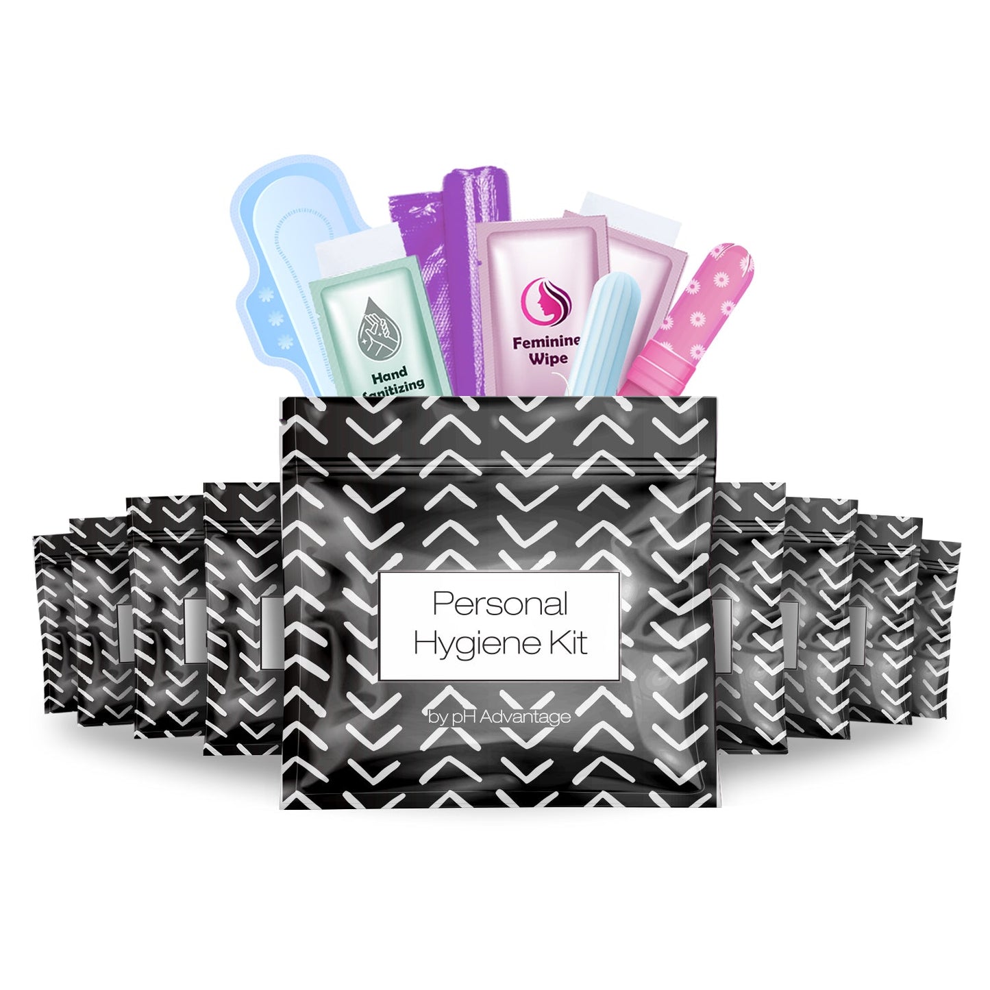 Black Treads Feminine Hygiene Kit
