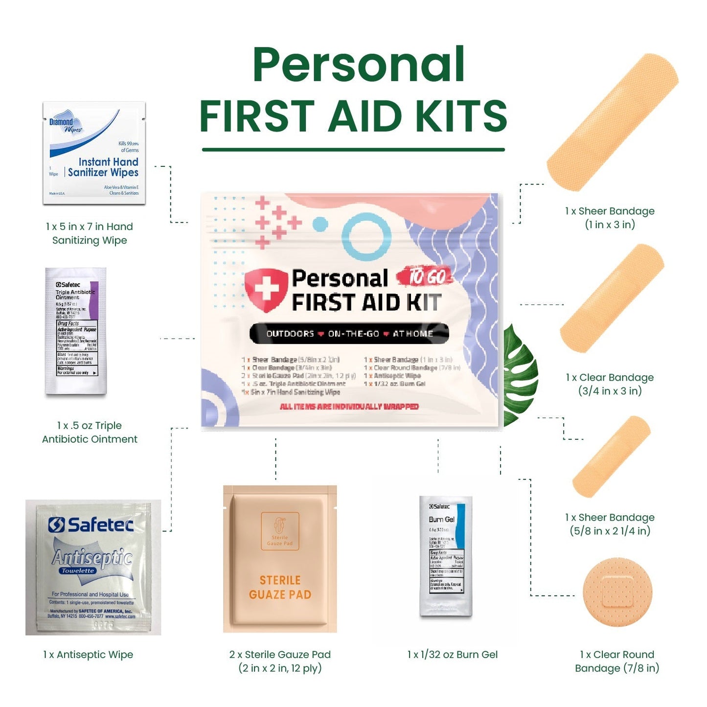 Multi-Color Mini First Aid Kit