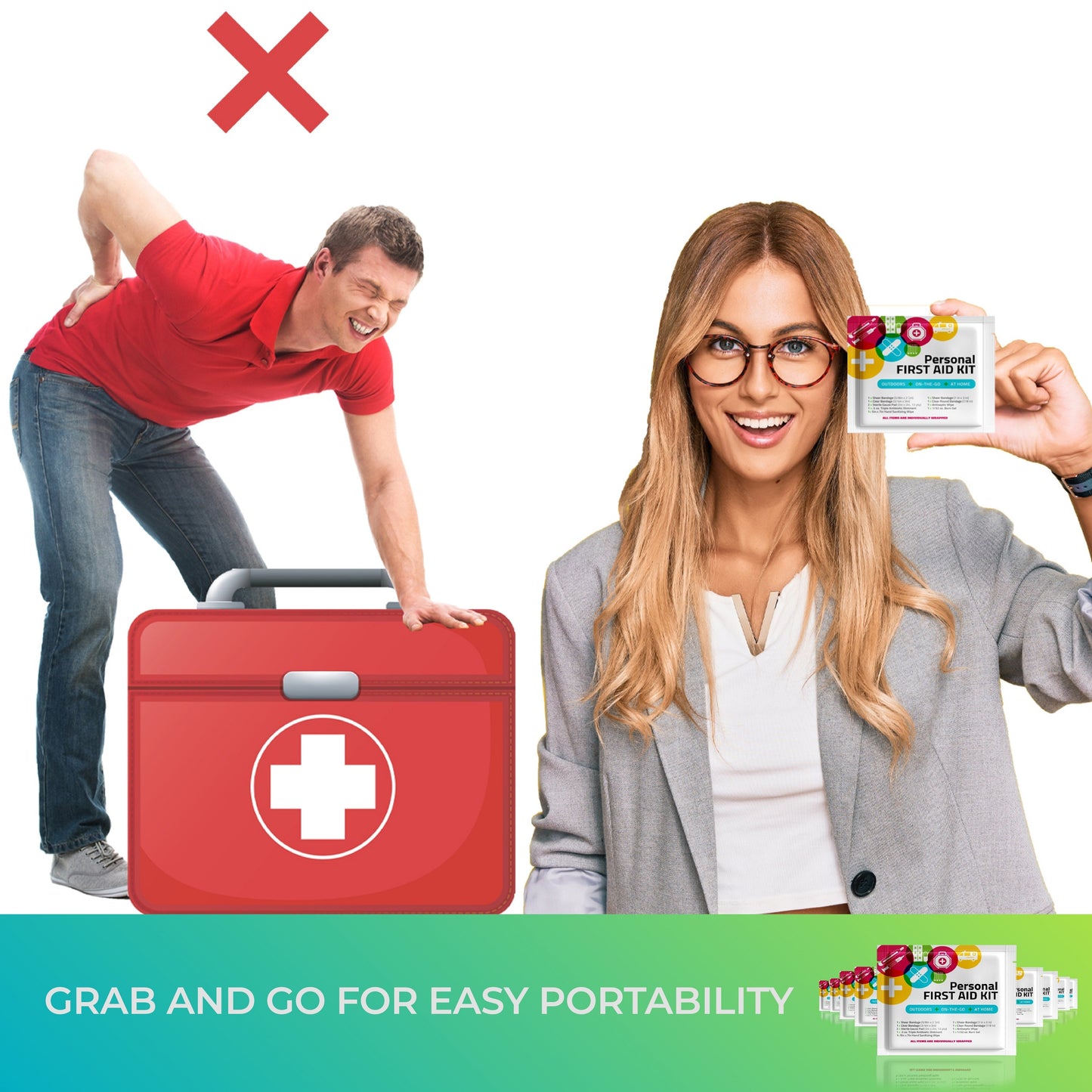 Multi-Color Mini First Aid Kit