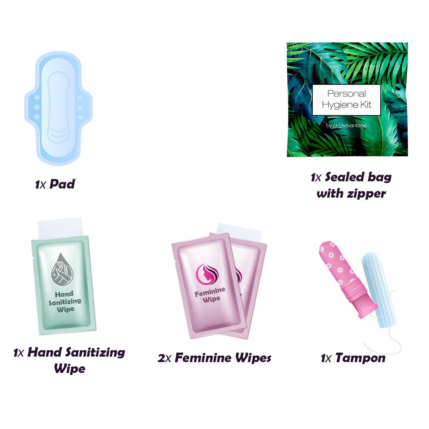 Green Ferns Feminine Hygiene Kit