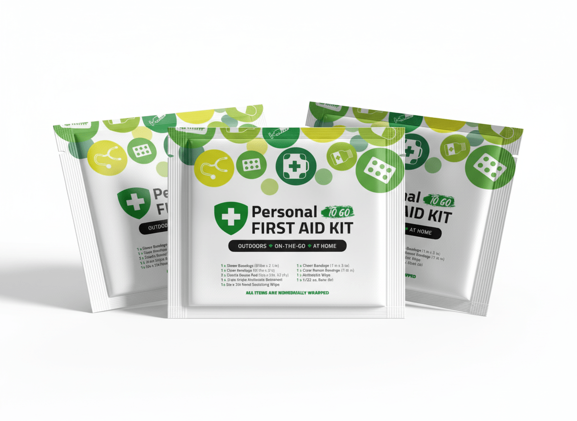 Green Mini First Aid Kit