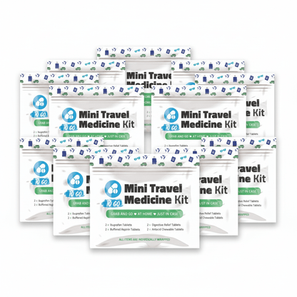 Green Mini Travel Medicine Kit