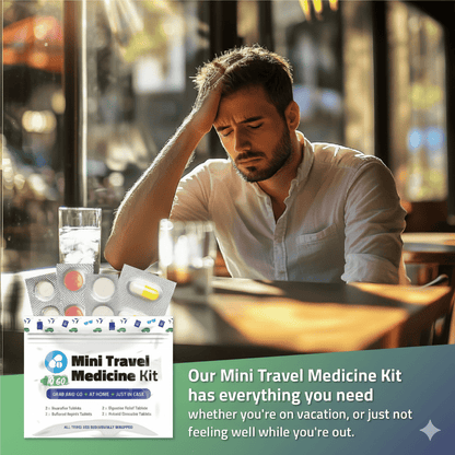 Green Mini Travel Medicine Kit
