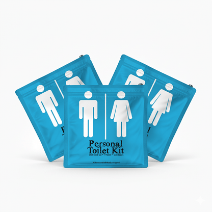 Light Blue Toilet Kit