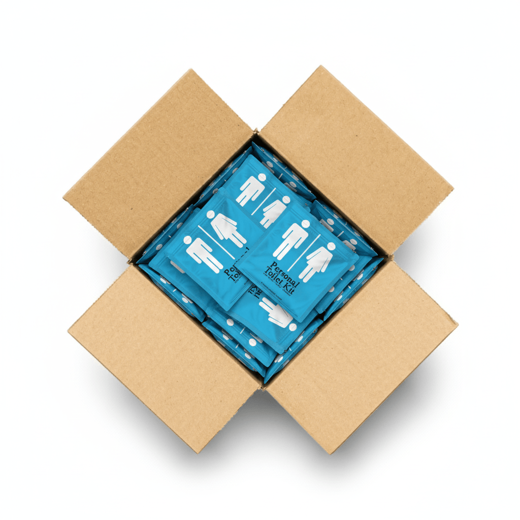 Light Blue Toilet Kit