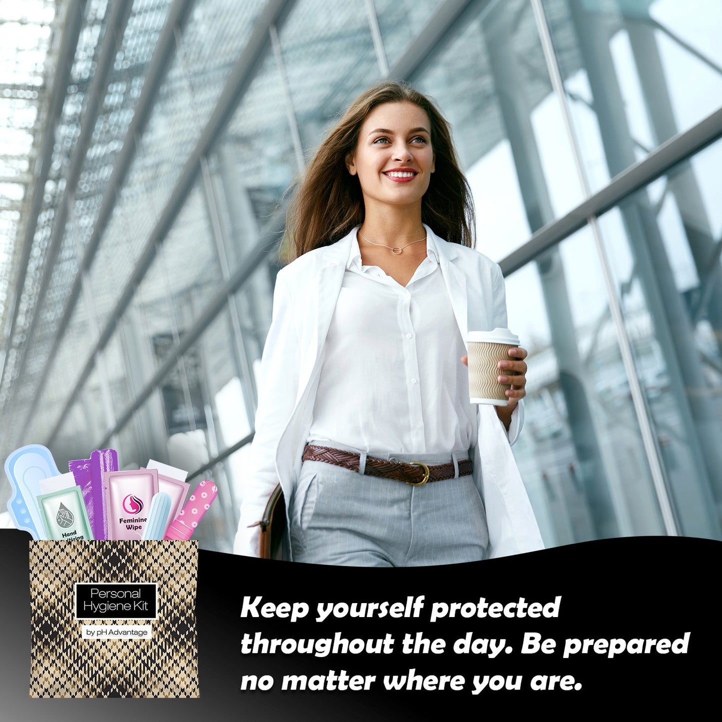 Light Leather Feminine Hygiene Kit