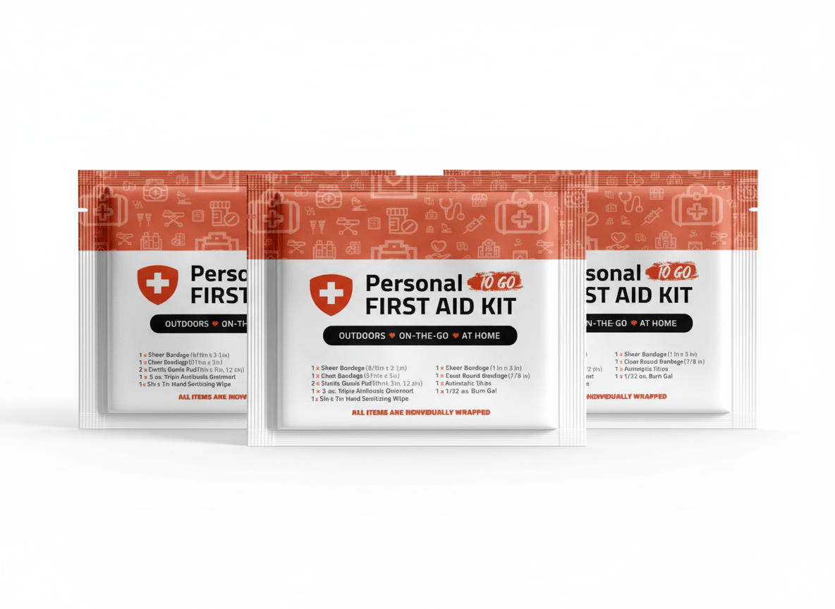 Orange Mini First Aid Kit