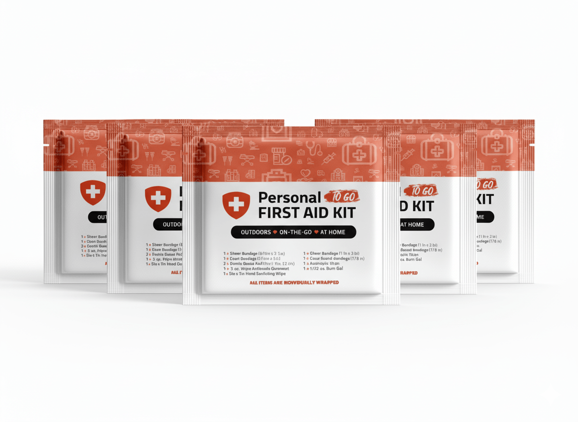 Orange Mini First Aid Kit