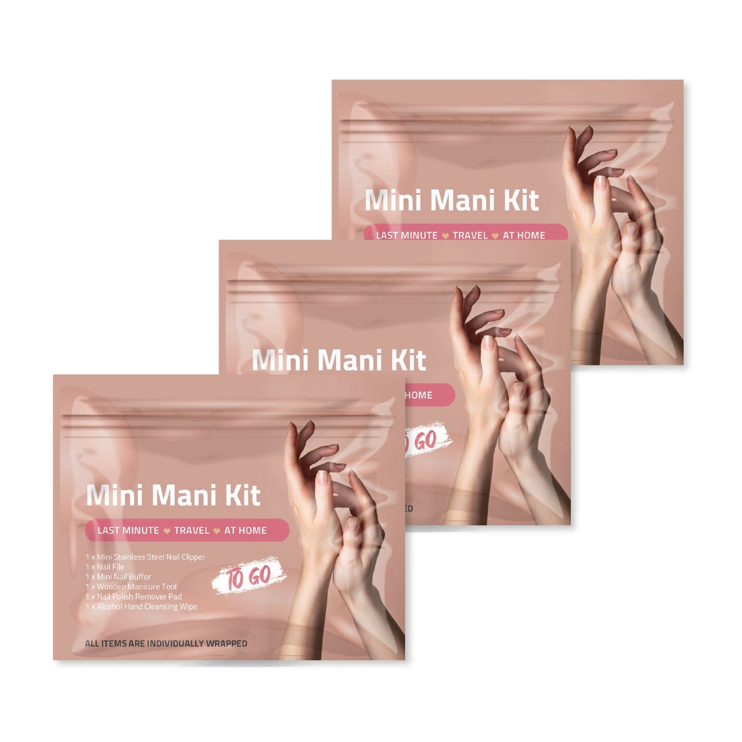 Peach Mini Manicure Kits