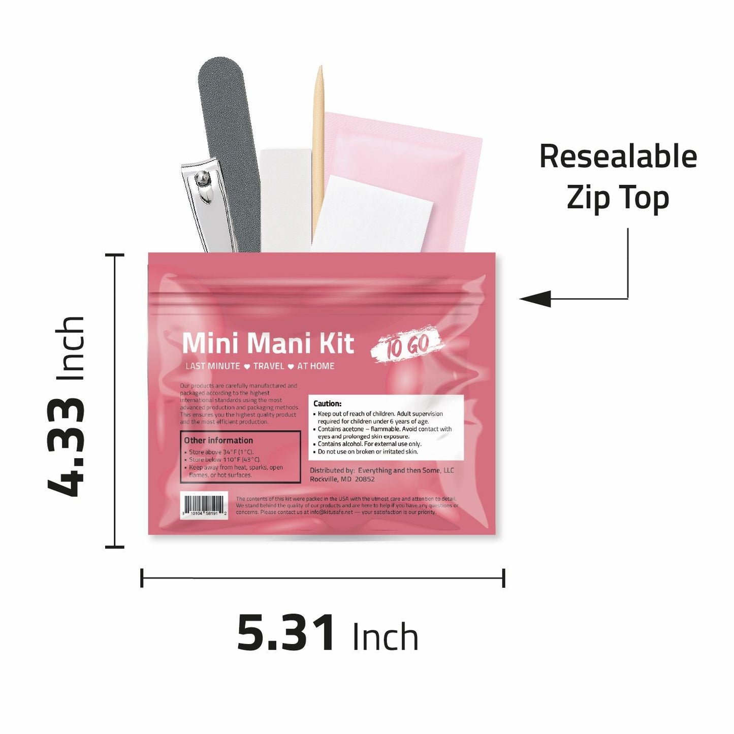 Peach Mini Manicure Kits