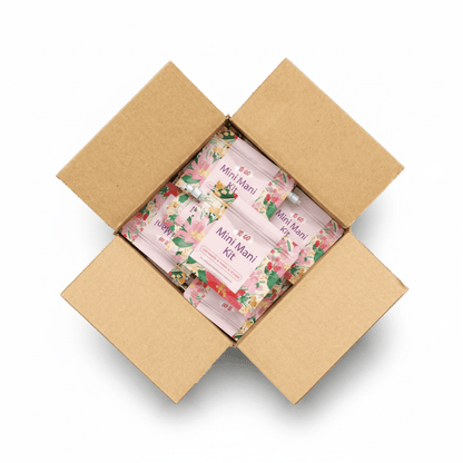 Pink Flowers Mini Manicure Kits