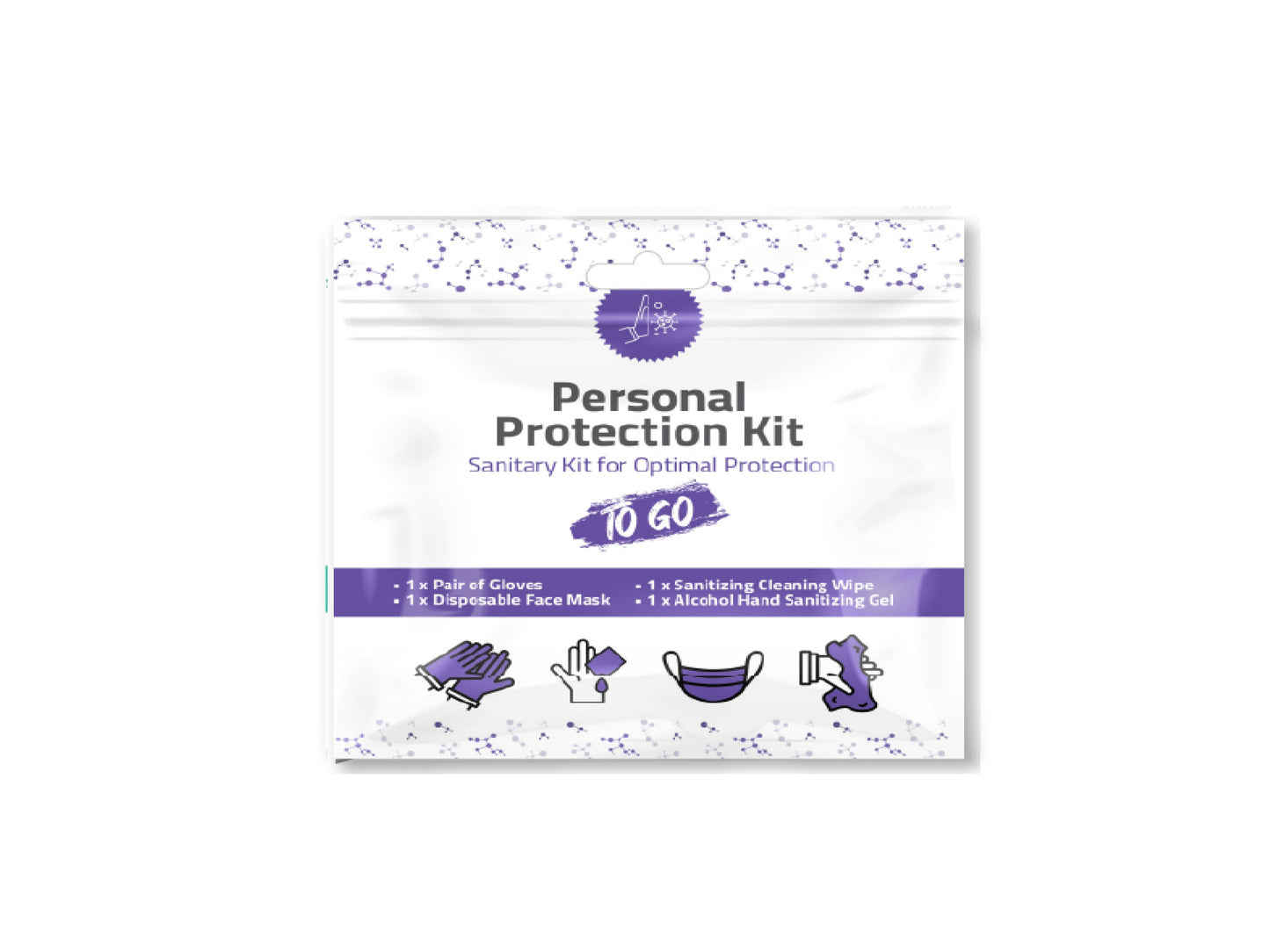PPE Kit – With Face Mask, Gloves, Alcohol Wipe & Hand Sanitizer Gel