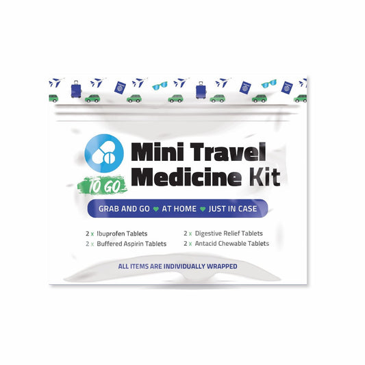Purple Mini Travel Medicine Kit
