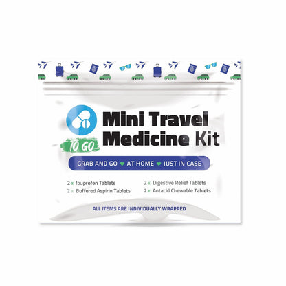 Purple Mini Travel Medicine Kit