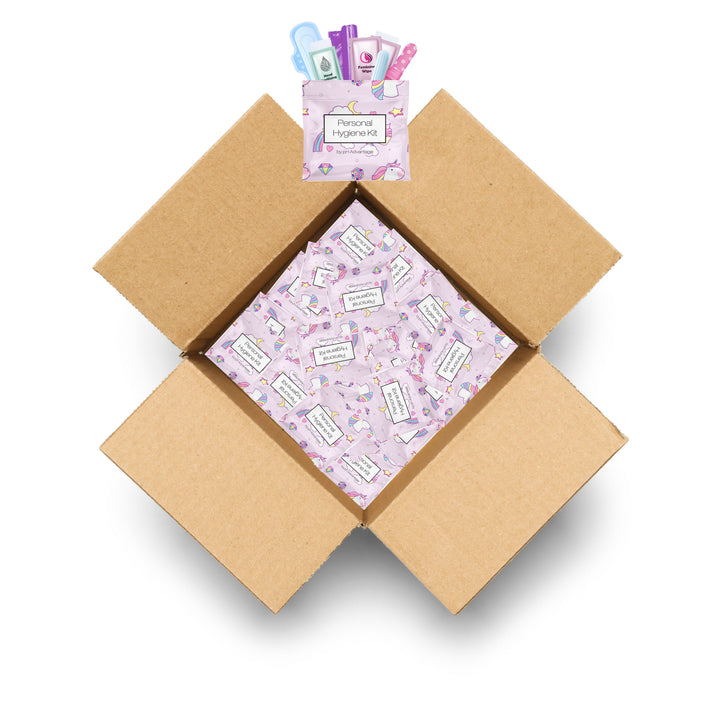 Rainbow and Unicorns Feminine Hygiene Kit