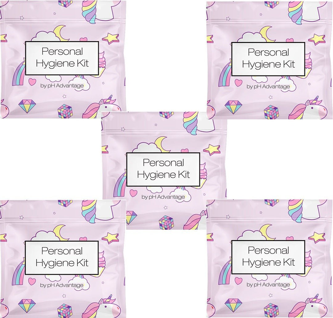 Rainbow and Unicorns Feminine Hygiene Kit