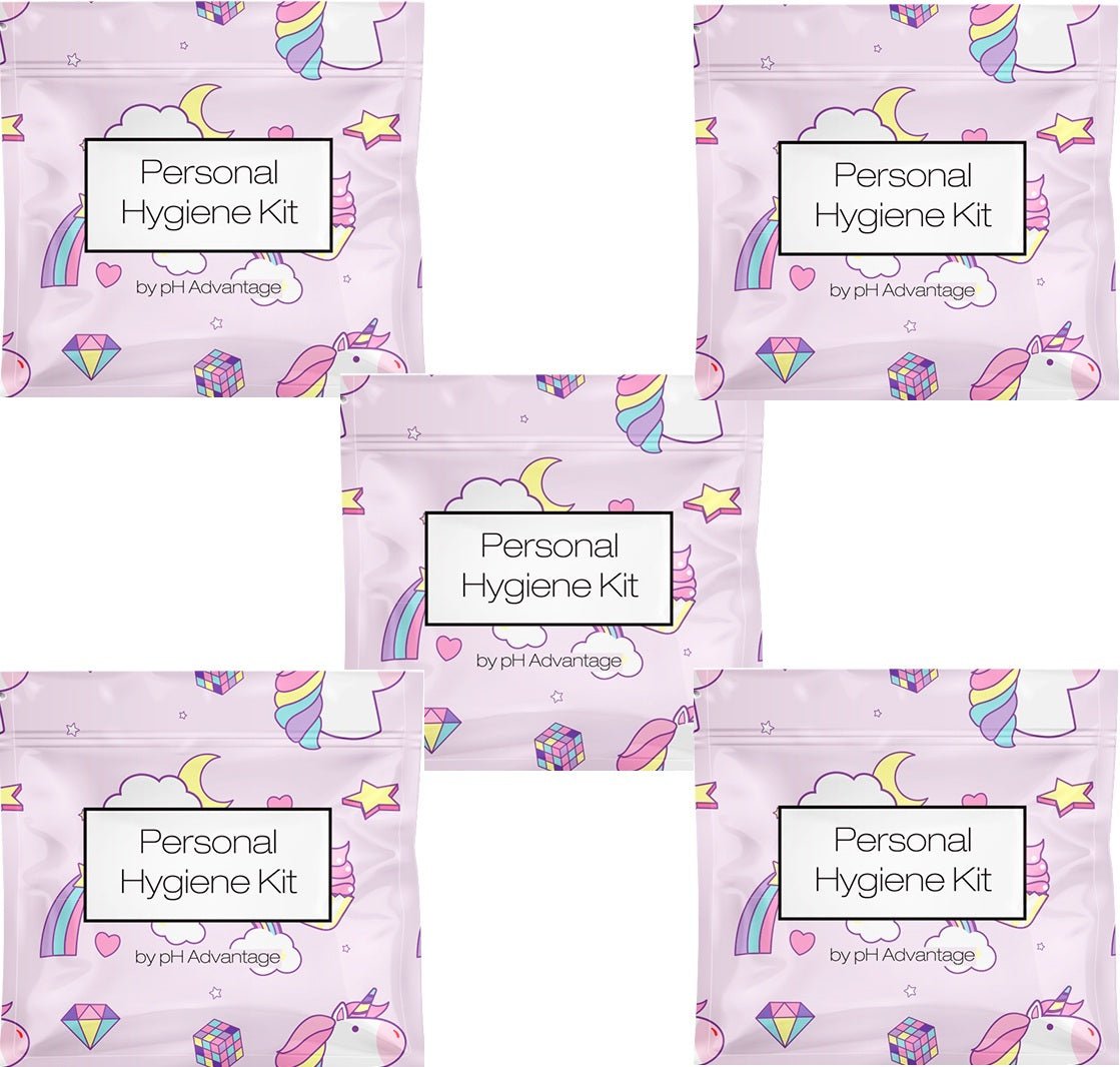 Rainbow and Unicorns Feminine Hygiene Kit