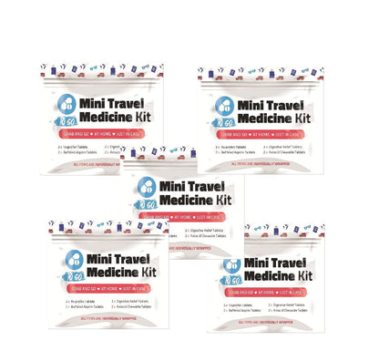 Red Mini Travel Medicine Kit