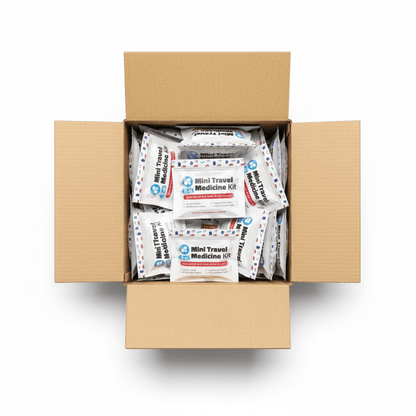 Red Mini Travel Medicine Kit